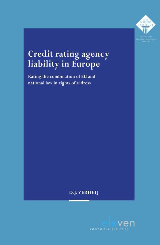 Omslag van Credit rating agency liability in Europe