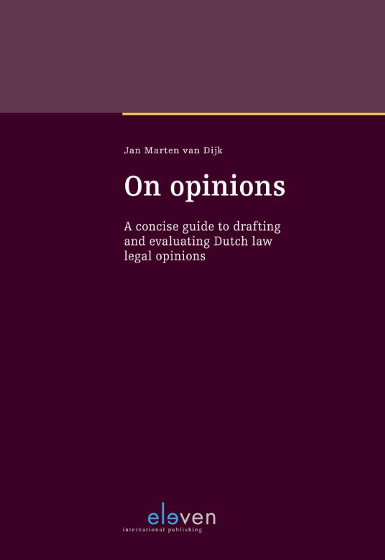 Omslag van On opinions