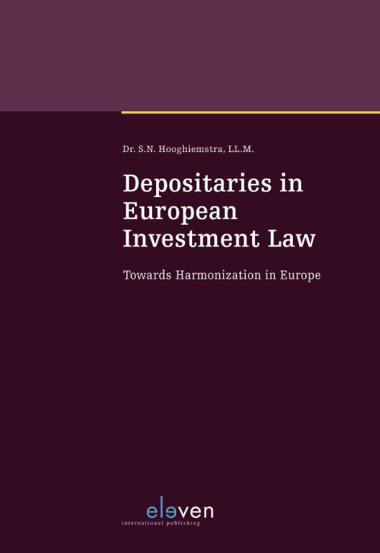 Omslag van Depositaries in European Investment Law