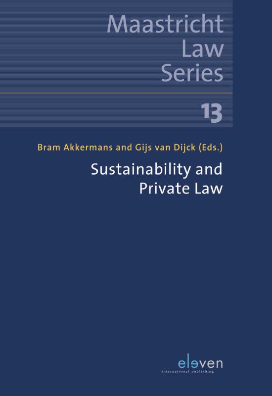 Omslag van Sustainability and Private Law