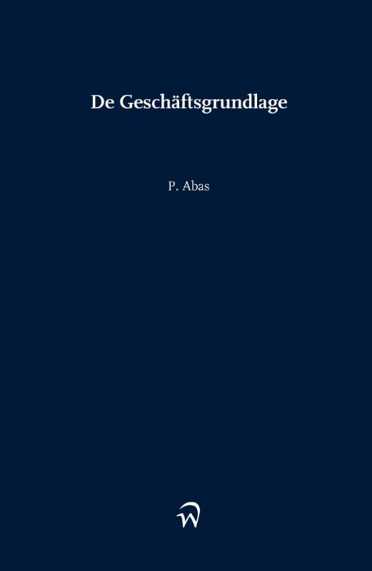 Omslag van De Geschäftsgrundlage