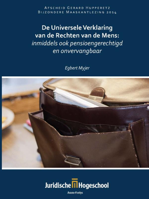 Omslag van De universele verklaring van de rechten van de mens