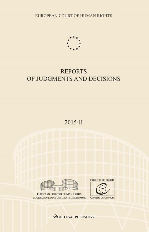 Omslag van Reports of Judgments and Decisions 2015-II