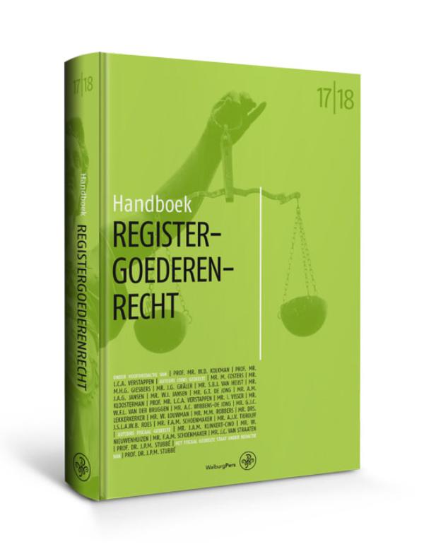 Omslag van Handboek registergoederenrecht 2017-2018