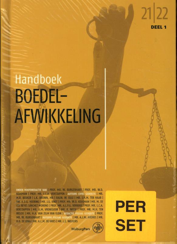Omslag van Handboek Boedelafwikkeling 2021-2022 (set)