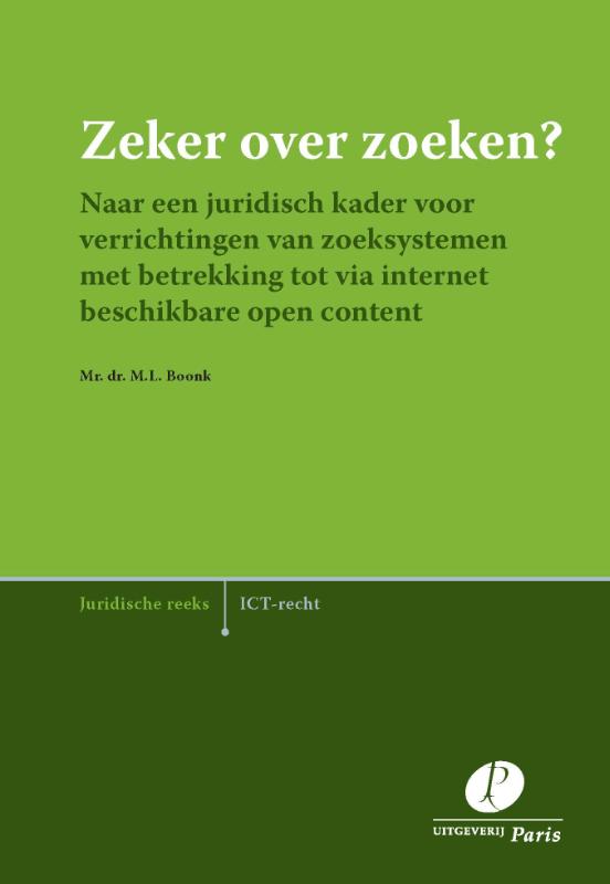 Omslag van Zeker over zoeken?