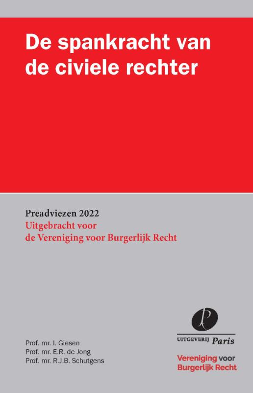 Omslag van De spankracht van de civiele rechter