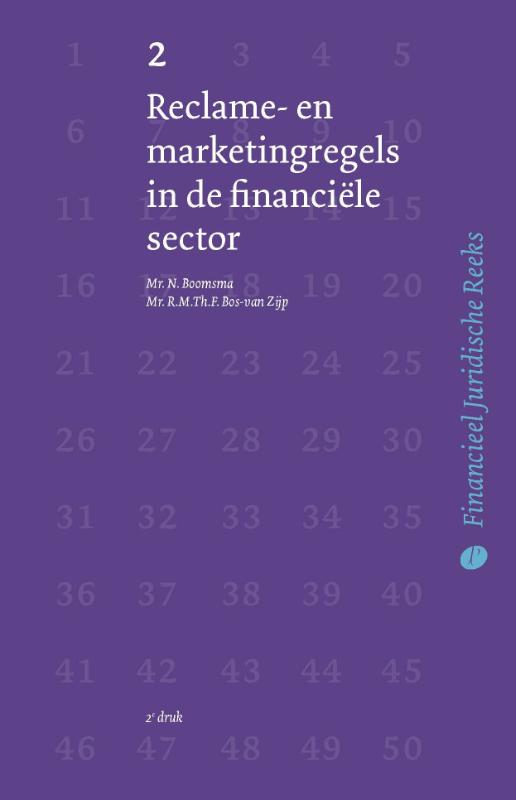 Omslag van Reclame- en marketingregels in de financiële sector
