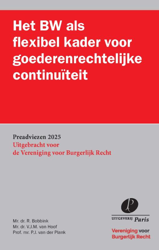 Omslag van Het BW als flexibel kader voor goederenrechtelijke continuïteit