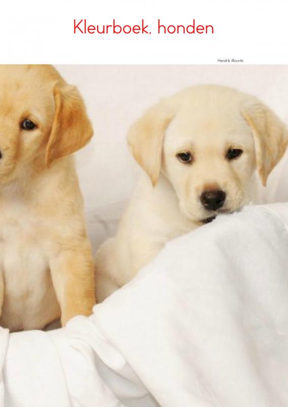 Omslag van Kleurboek, honden