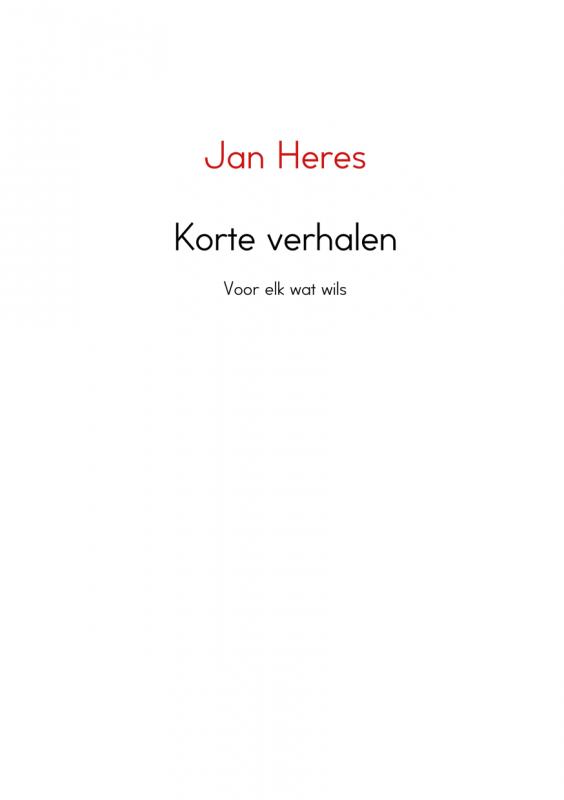 Omslag van Korte verhalen