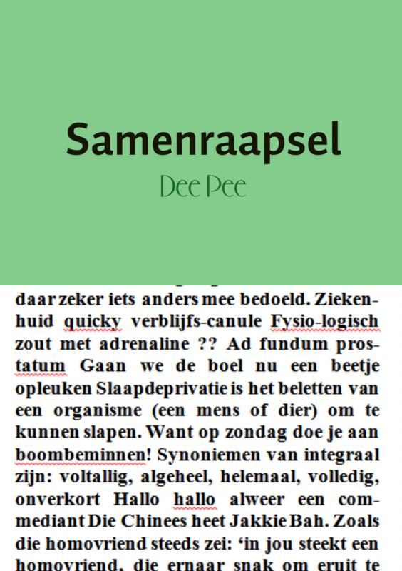 Omslag van Samenraapsel