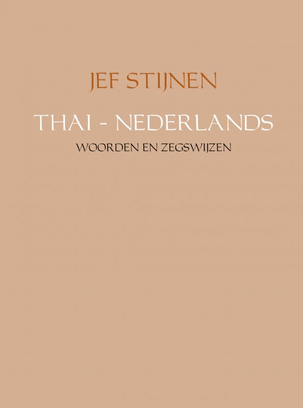 Omslag van THAI - NEDERLANDS