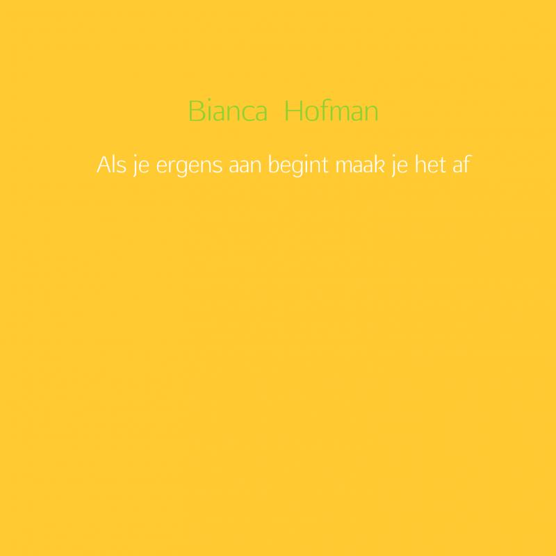 Omslag van Als je ergens aan begint maak je het af
