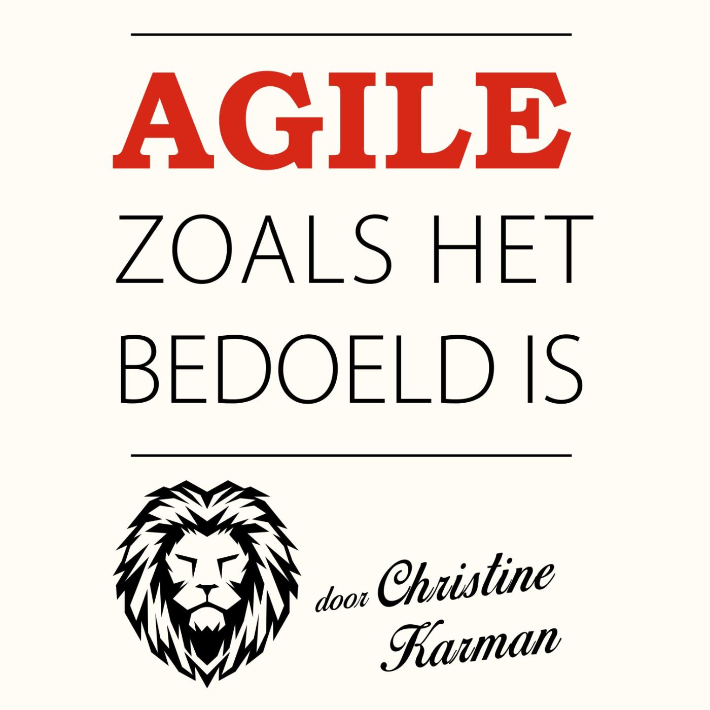 Omslag van Agile zoals het bedoeld is