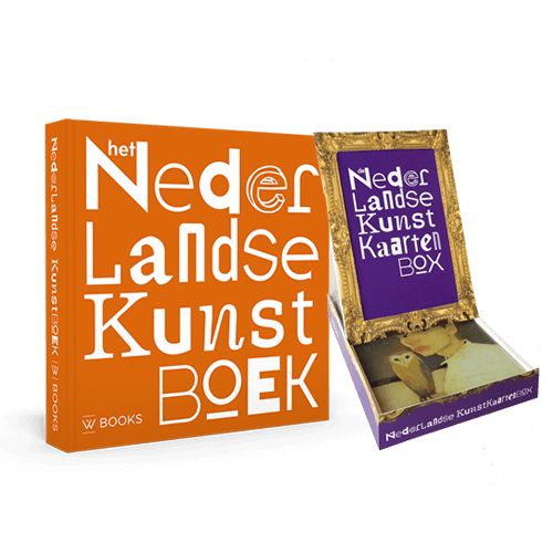 Omslag van Nederlandse Kunstboek en Kunstkaartenbox