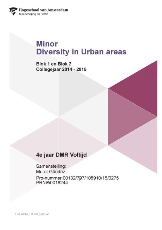 Omslag van Blok 1 en blok 2; Collegejaar 2014-2015; 4e jaar DMR voltijd