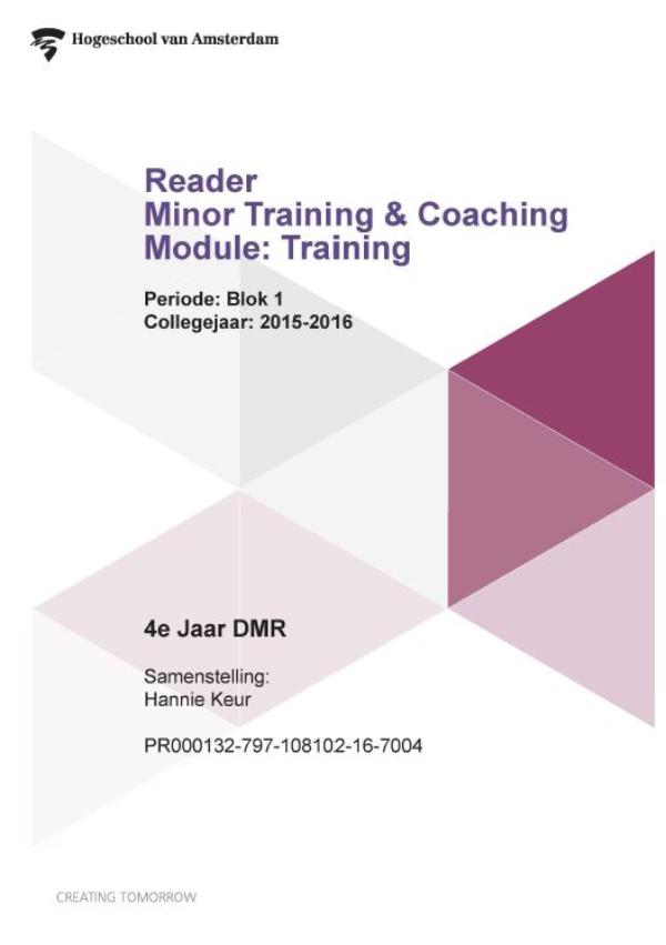 Omslag van Module training