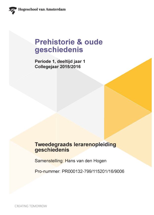 Omslag van Prehistorie & oude geschiedenis