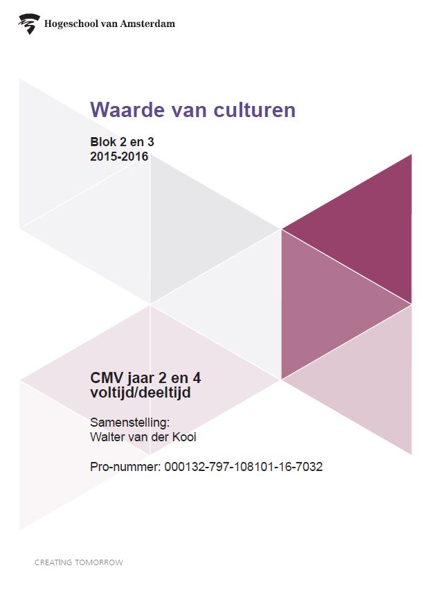 Omslag van Waarde van culturen