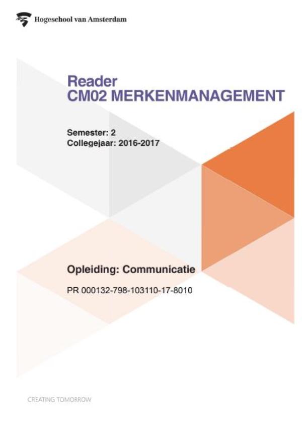 Omslag van semester: 2 collegejaar 2016-2017 opleiding communicatie