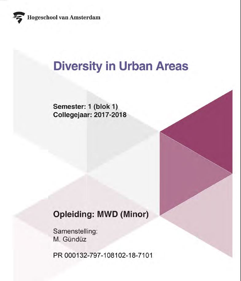 Omslag van Diversity in Urban Areas