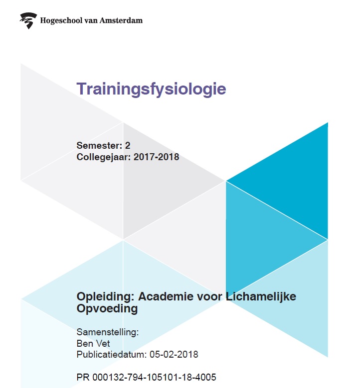 Omslag van Trainingsfysiologie