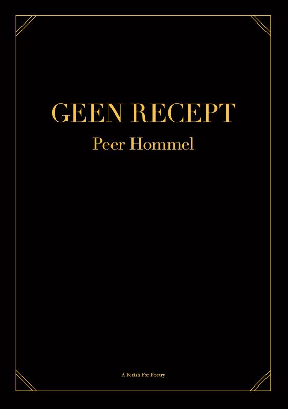 Omslag van Geen recept