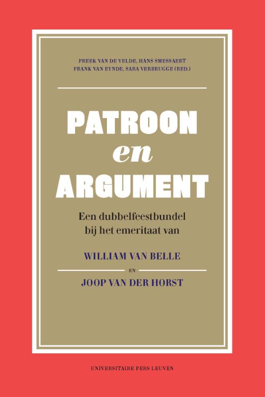 Omslag van Patroon en argument