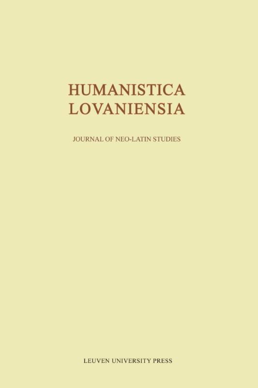 Omslag van volume LXIII 2014