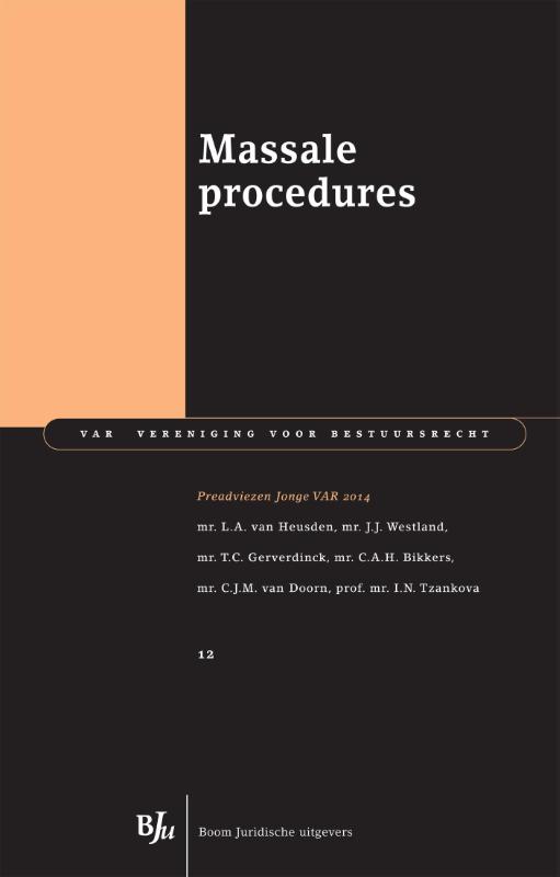 Omslag van Massale procedures