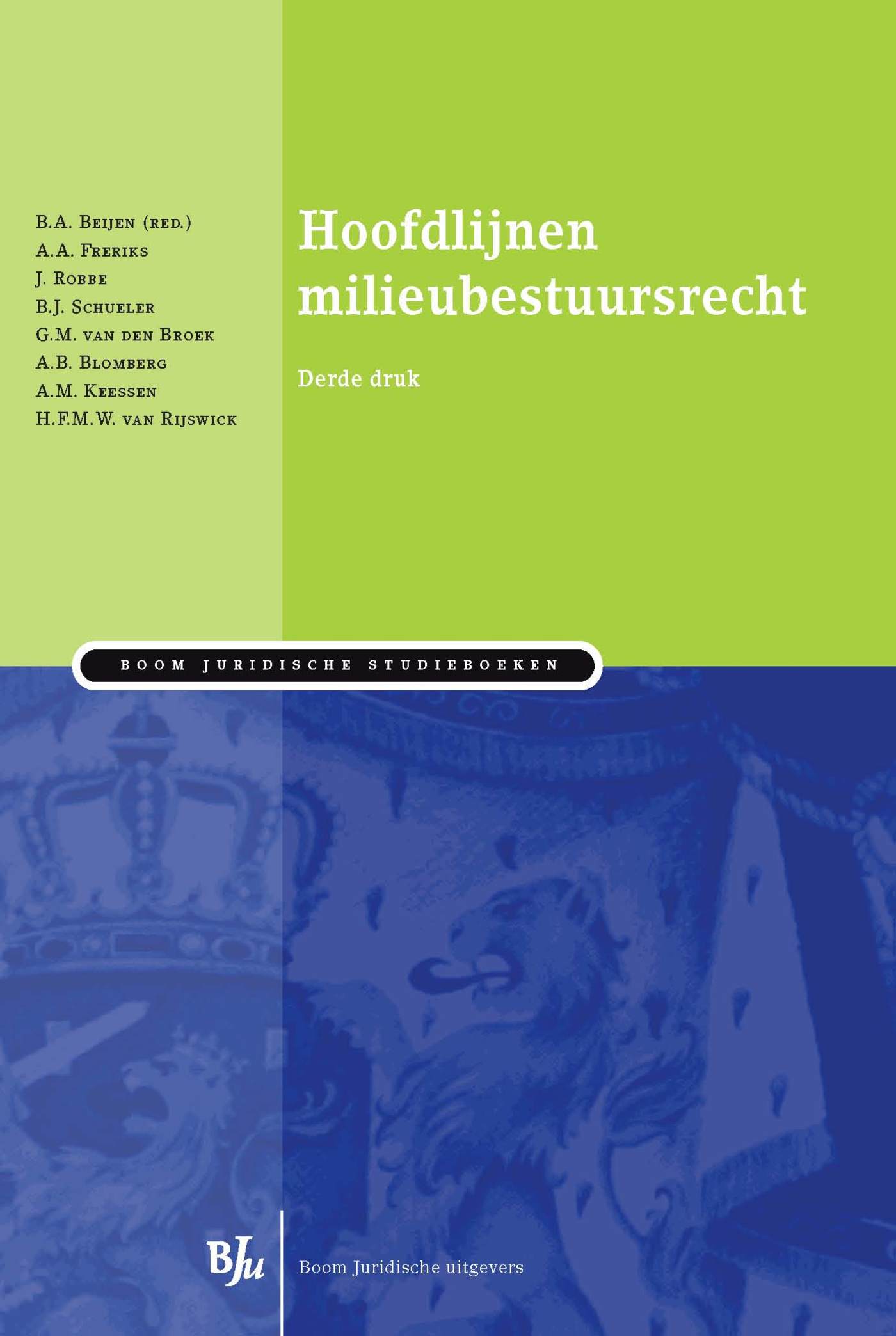 Omslag van Hoofdlijnen milieubestuursrecht