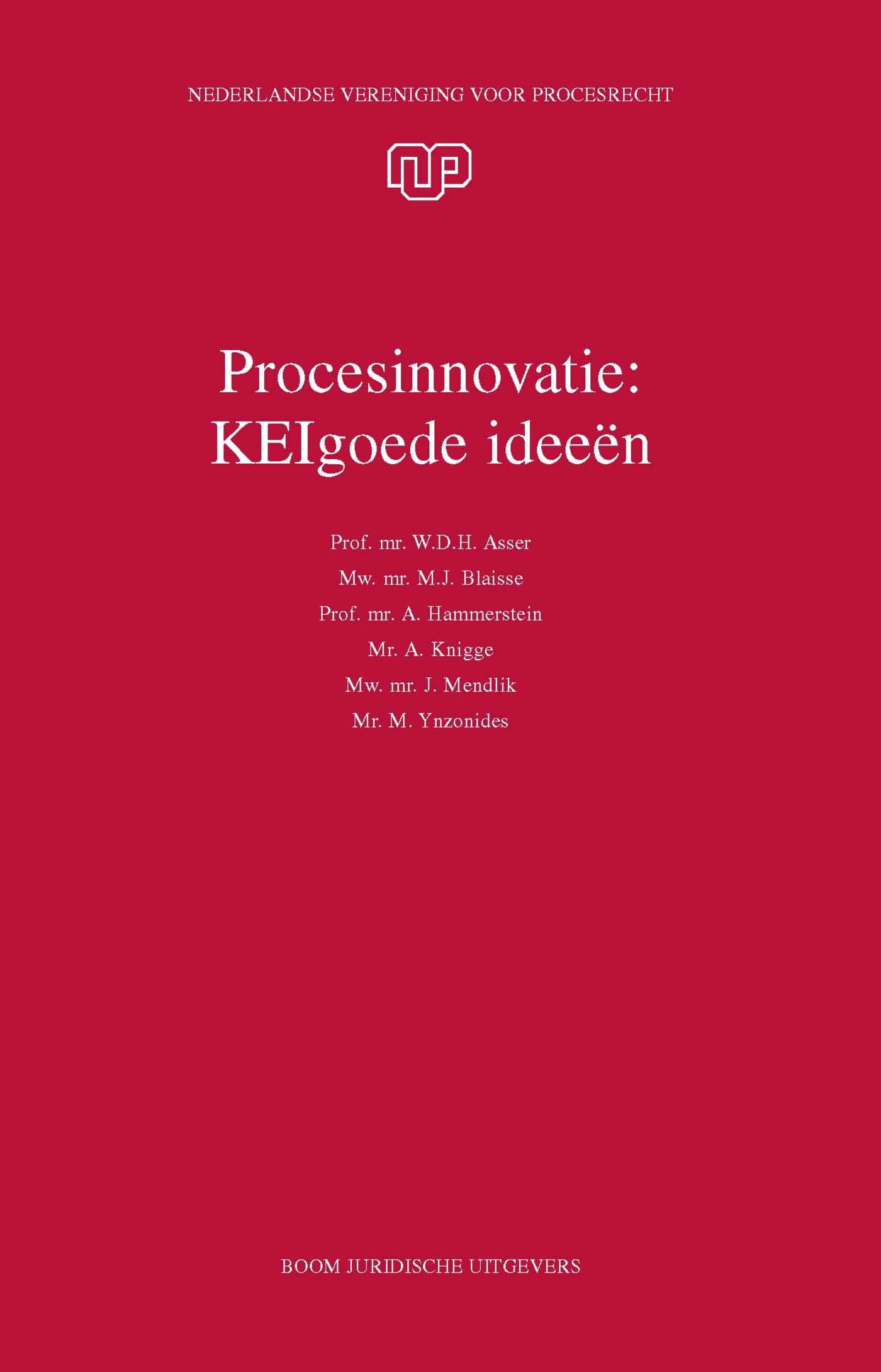 Omslag van Procesinnovatie: KEIgoede ideeën?