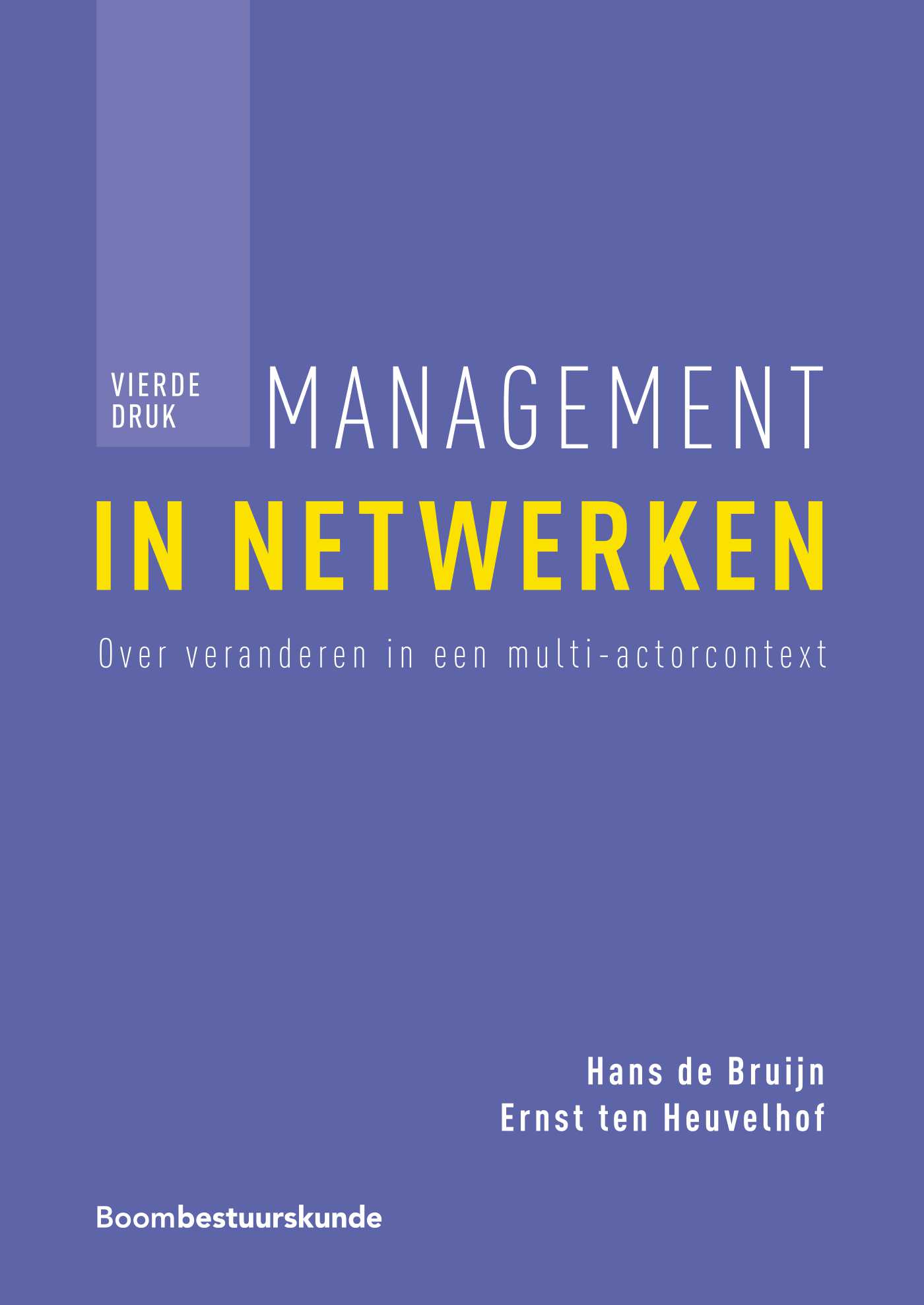 Omslag van Management in netwerken