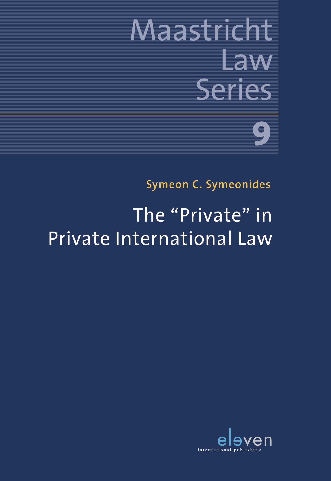 Omslag van The “Private” in Private International Law