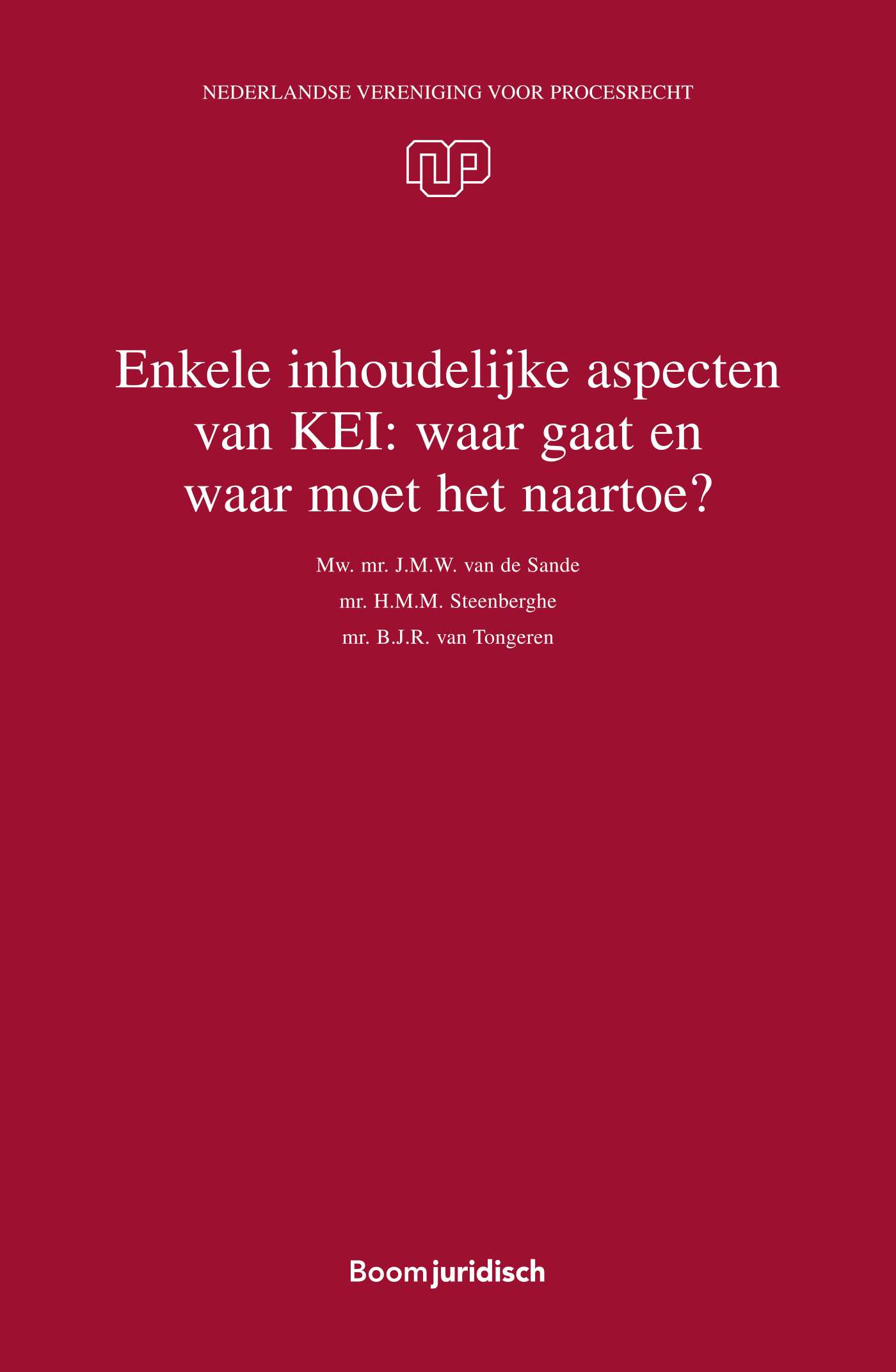 Omslag van Enkele inhoudelijke aspecten van KEI: waar gaat en waar moet het naartoe?