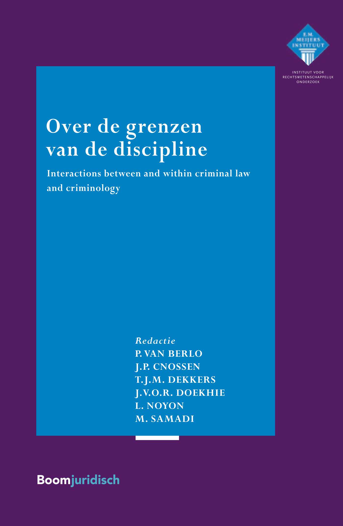 Omslag van Over de grenzen van de discipline