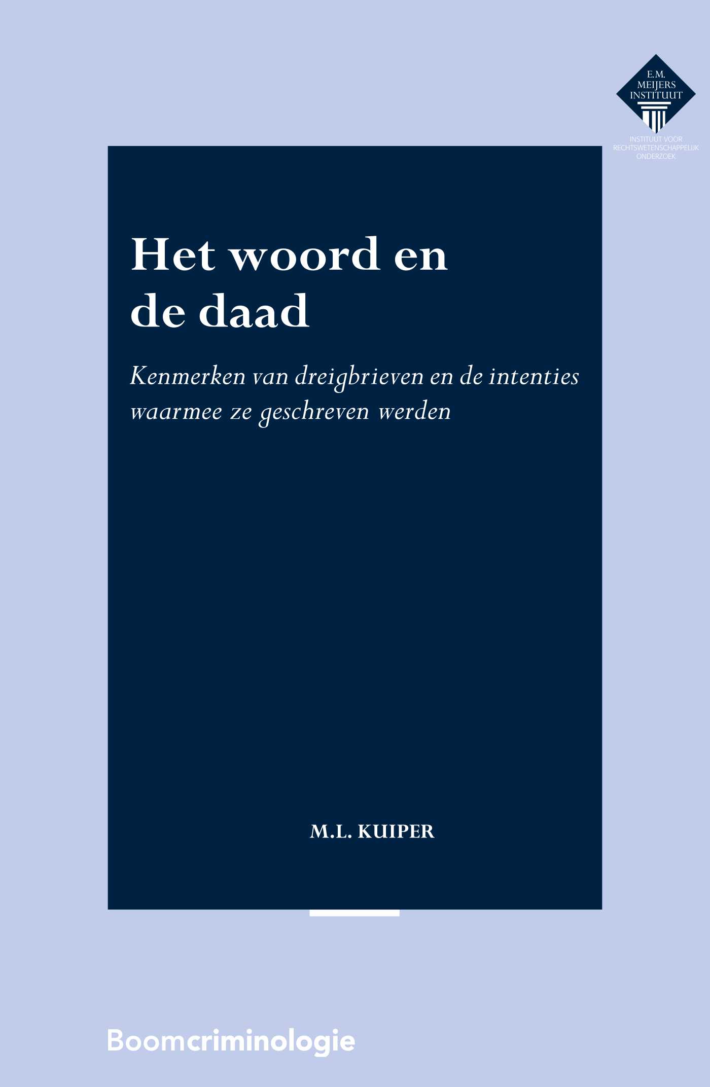 Omslag van Het woord en de daad