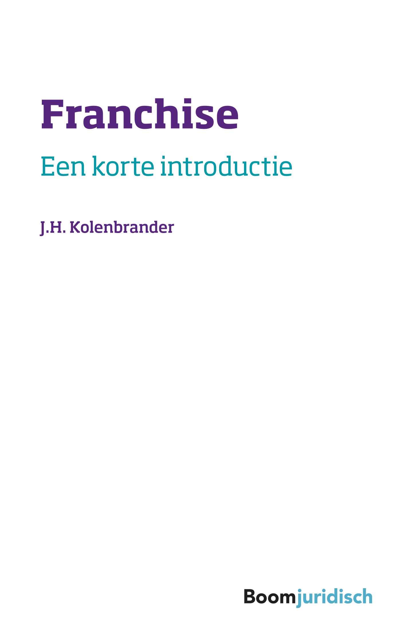 Omslag van Franchise