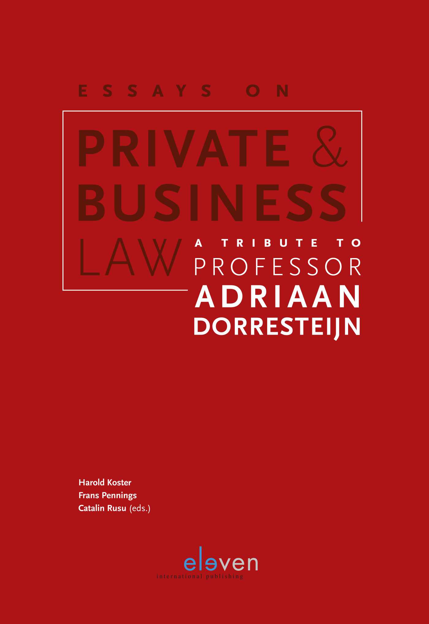 Omslag van Essays on Private & Business Law