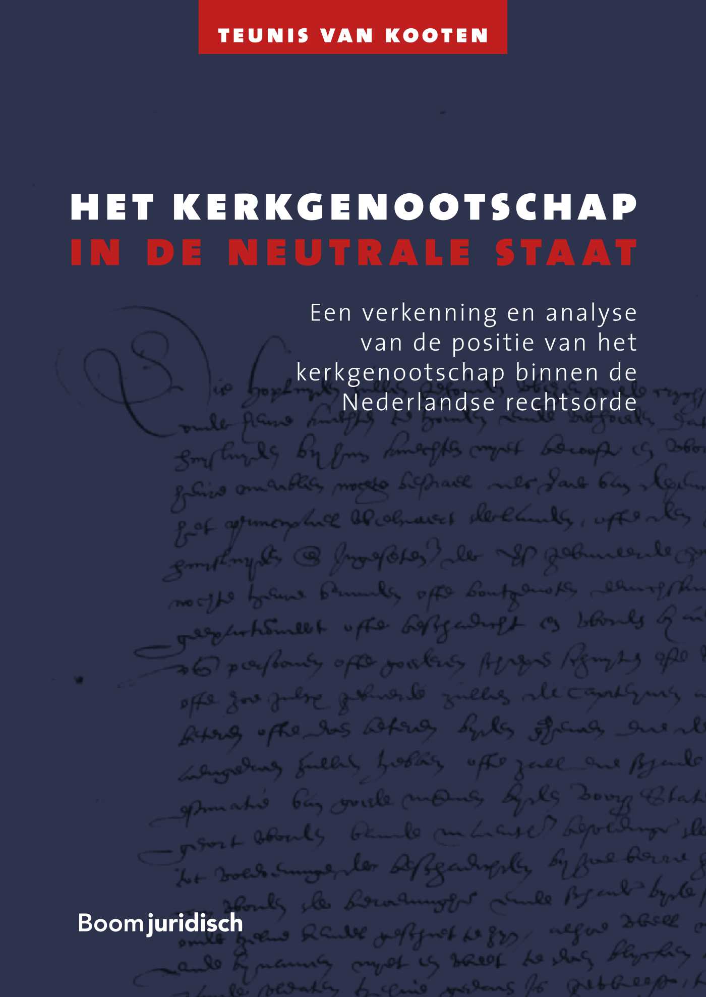 Omslag van Het kerkgenootschap in de neutrale staat