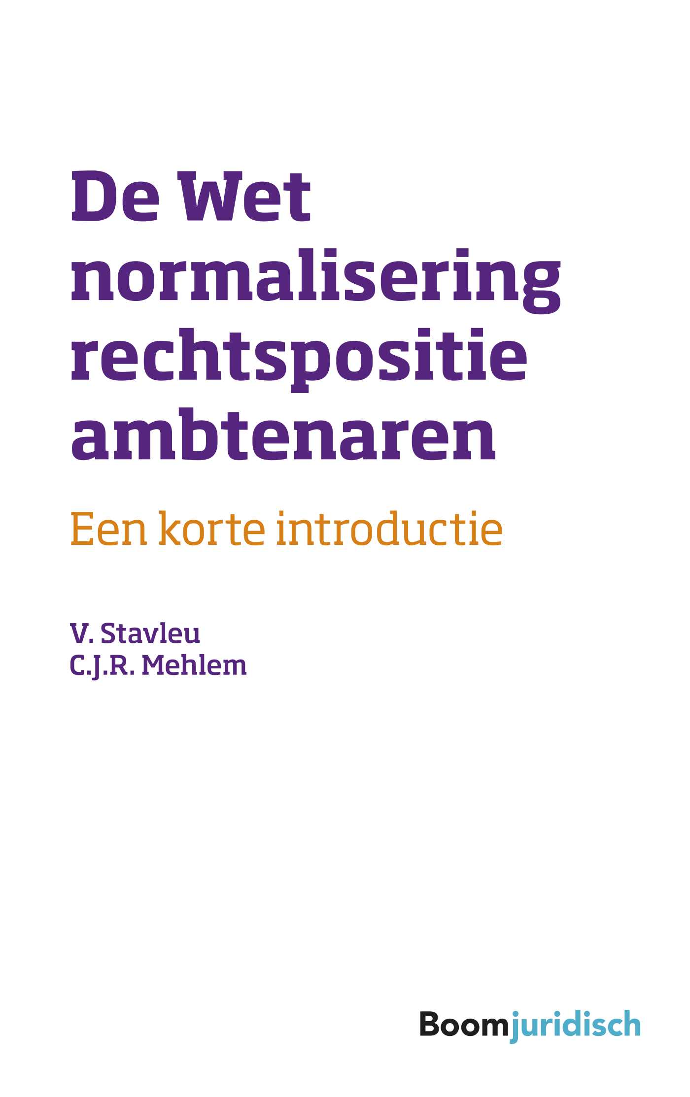 Omslag van De Wet normalisering rechtspositie ambtenaren
