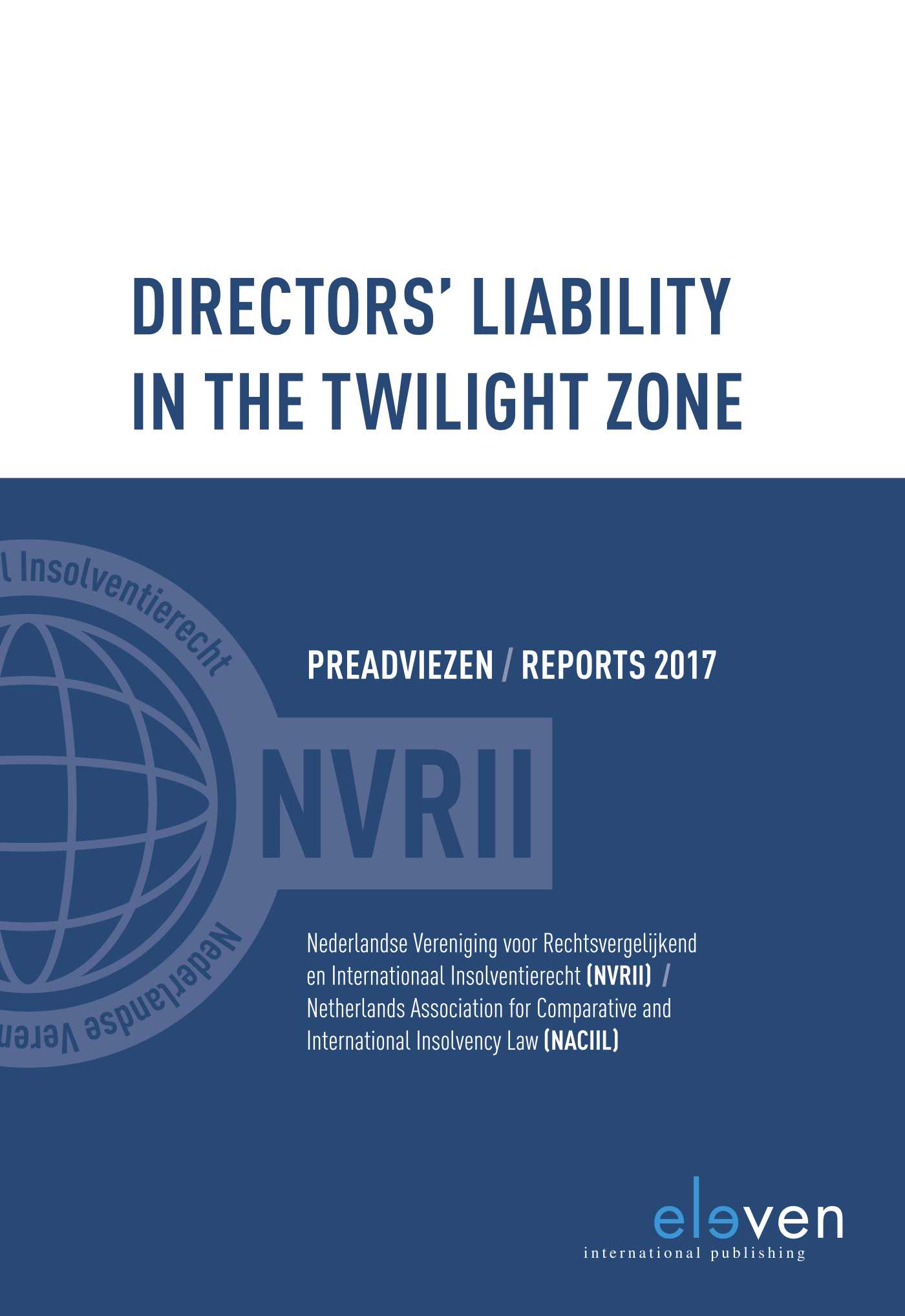 Omslag van Directors liability in the twilight zone