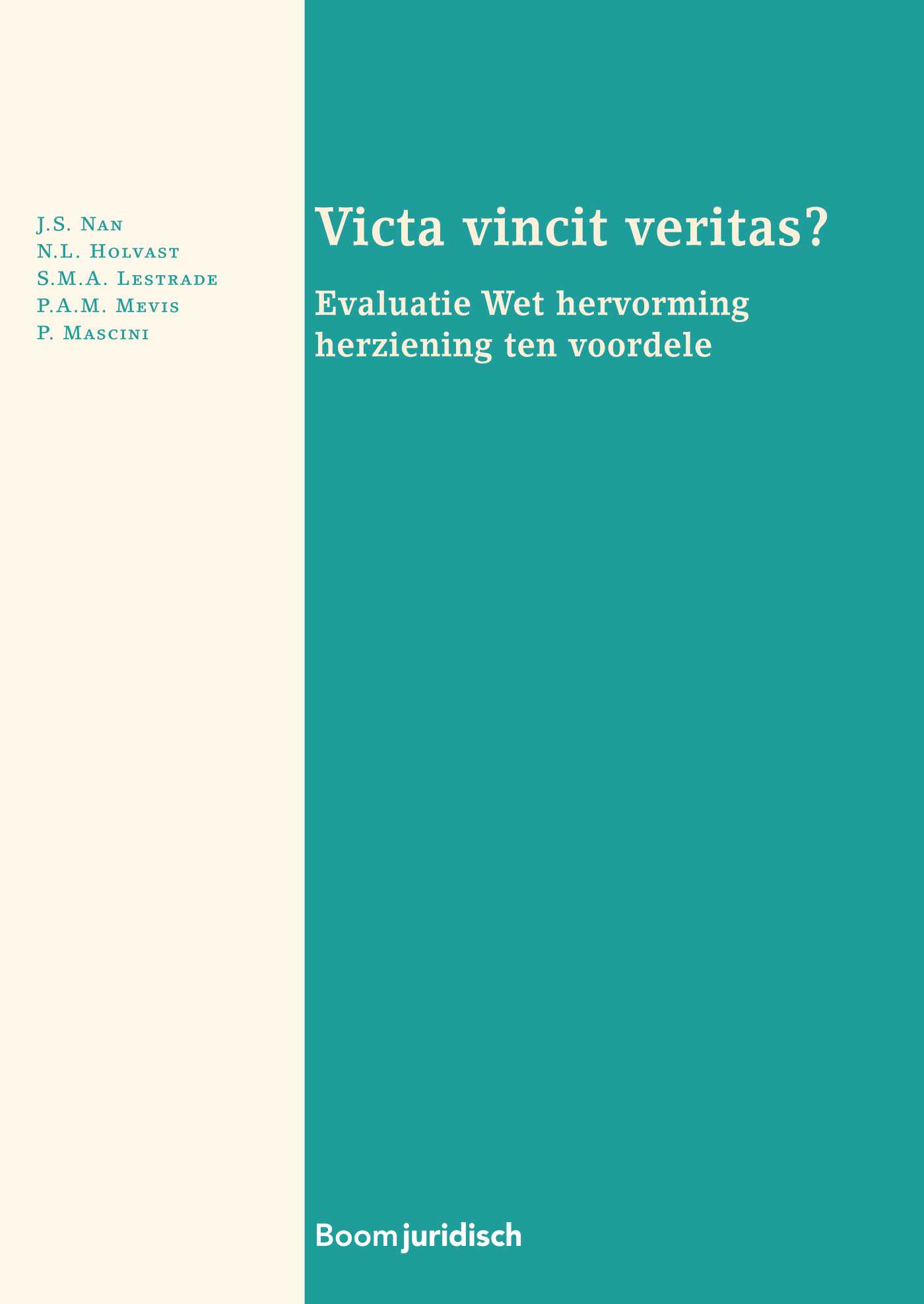 Omslag van Victa vincit veritas?