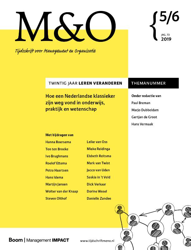 Omslag van Twintig jaar Leren veranderen (themanummer M&O)