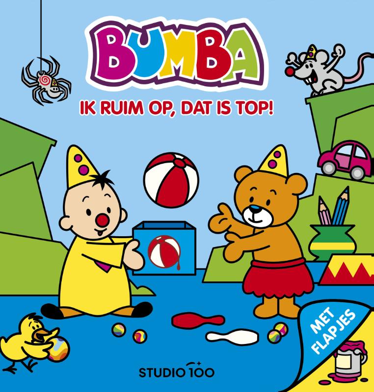 Omslag van Bumba : Kartonboek met flapjes - Ik ruim op, dat is top!