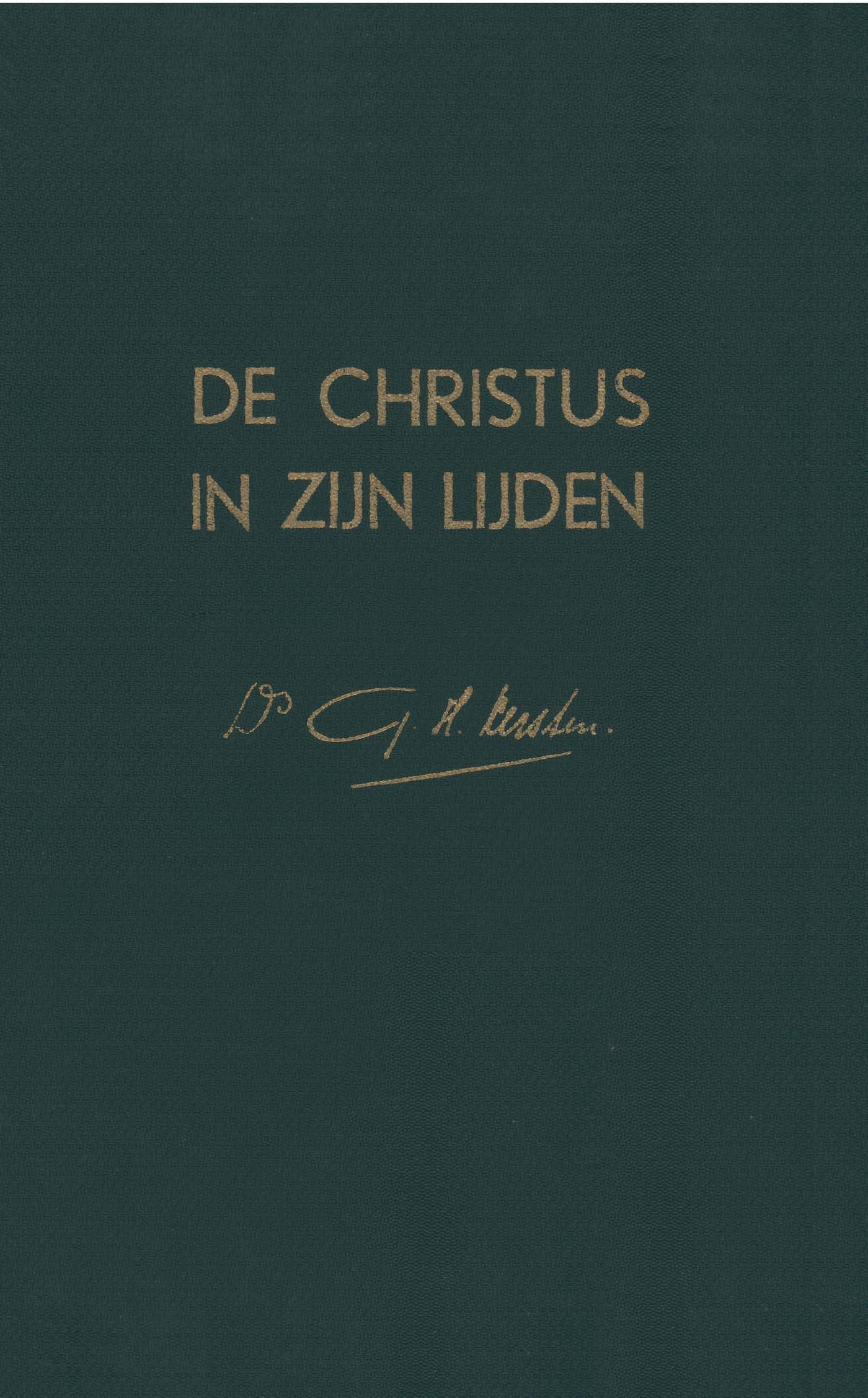 Omslag van De Christus in Zijn lijden