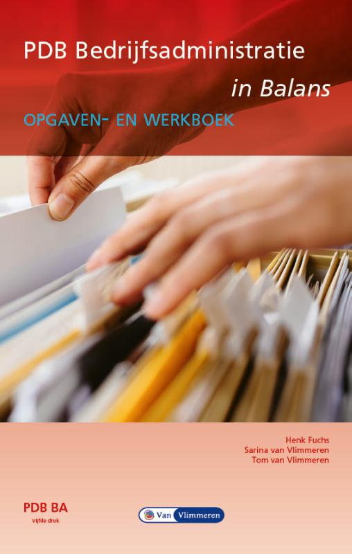 Omslag van PDB Bedrijfsadministratie in Balans niveau 4 - opgaven/werkboek