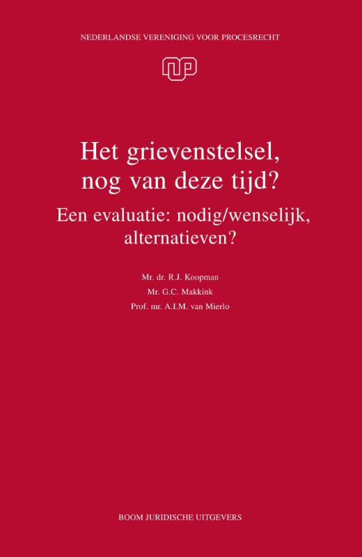 Omslag van Het grievenstelsel, nog van deze tijd?
