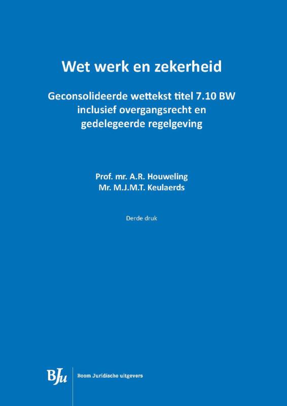 Omslag van Wet werk en zekerheid